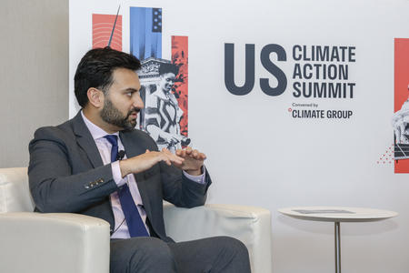 Ali Zaidi opening the afternoon at the US Climate Action Summit