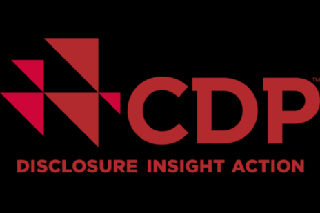 Logo of CDP with text: CDP Disclosure Insight Action