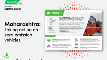 Maharashtra: Taking action in zero emission vehicles with image of pdf document and link to download
